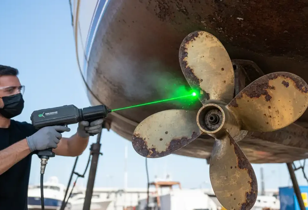 Propeller and Metal Component Precision Derusting