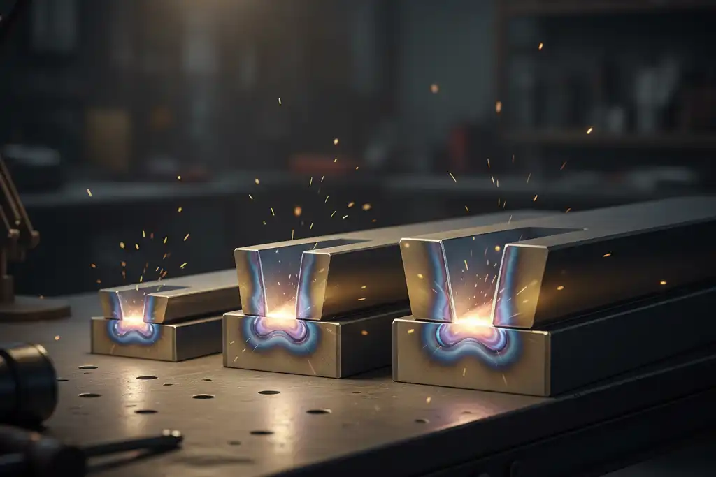 How material thickness affects the size of the heat affected zone