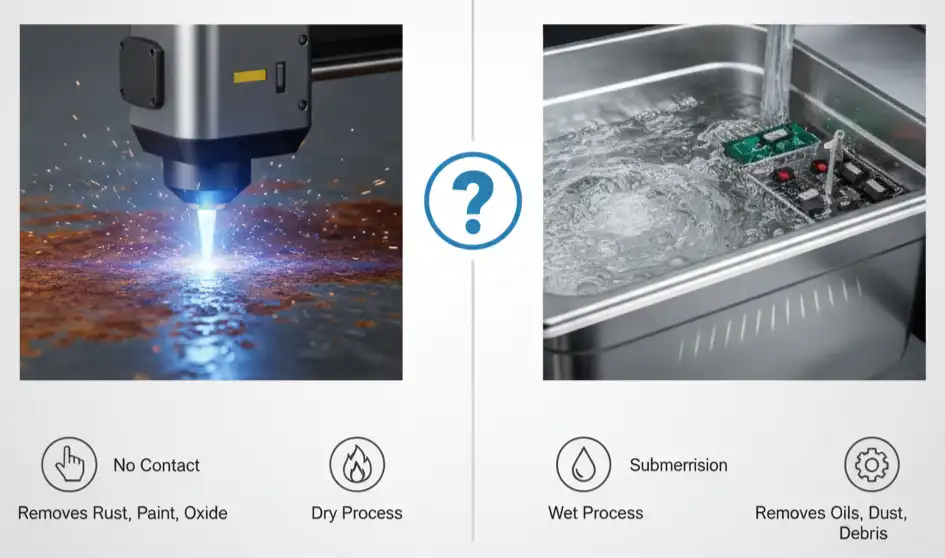 Which Cleaning Method Wins Fiber Laser or Ultrasonic