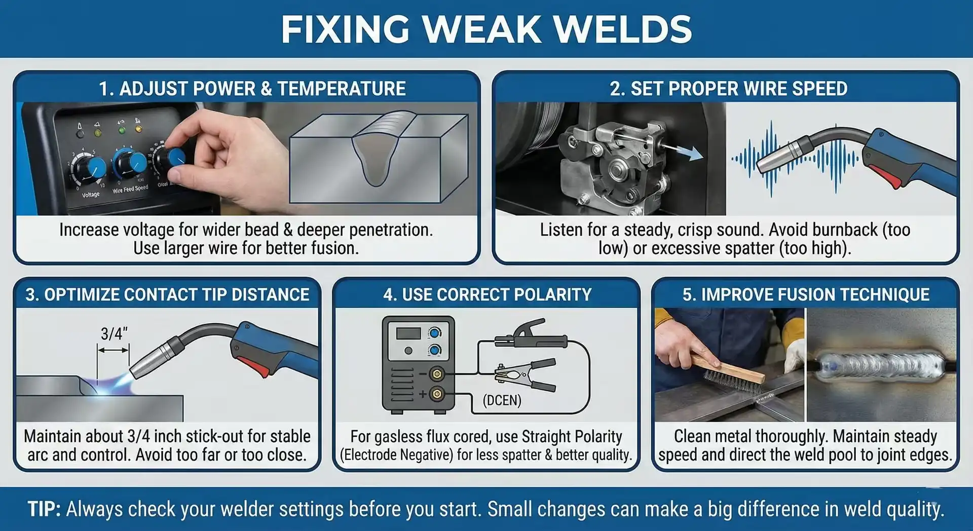 Fixing Weak Welds