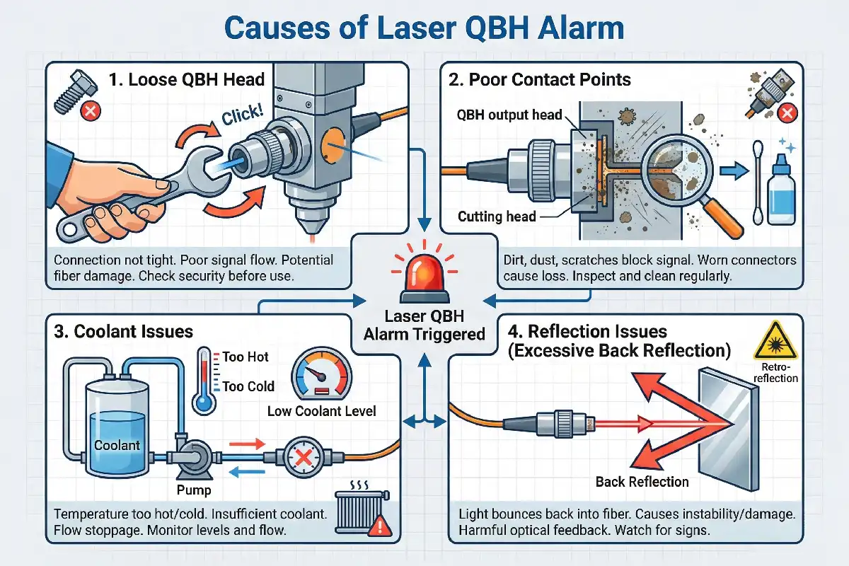 Causes of Laser QBH Alarm