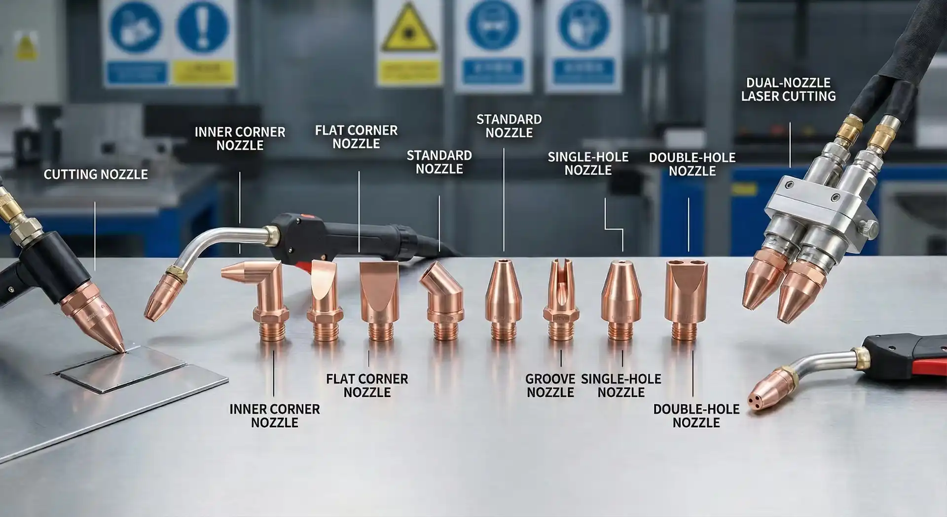 Nozzle Types in Handheld Laser Welding