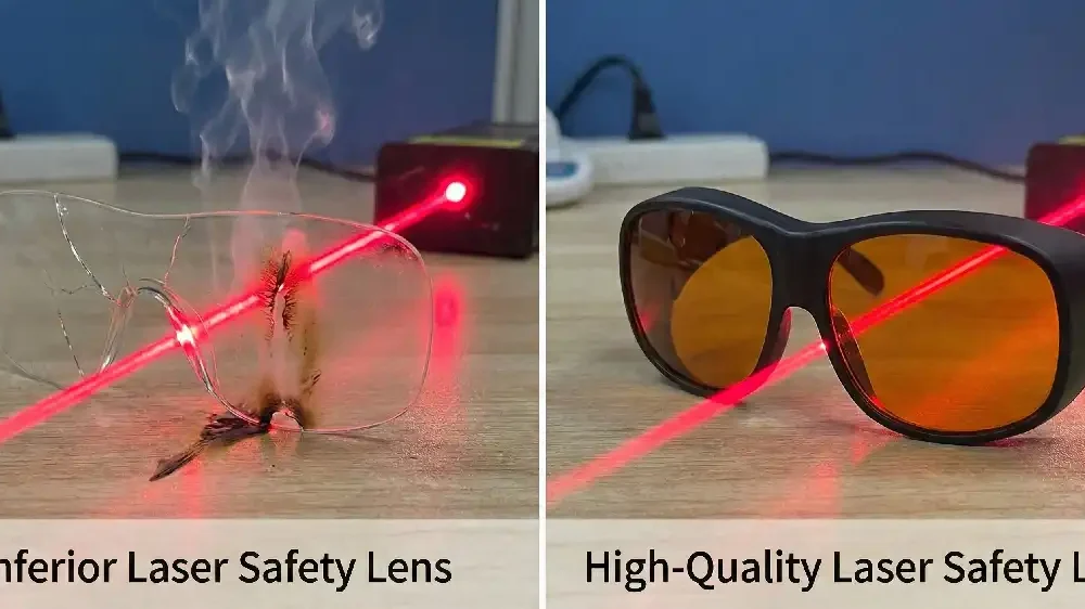 The harm of inferior protective lenses to lasers