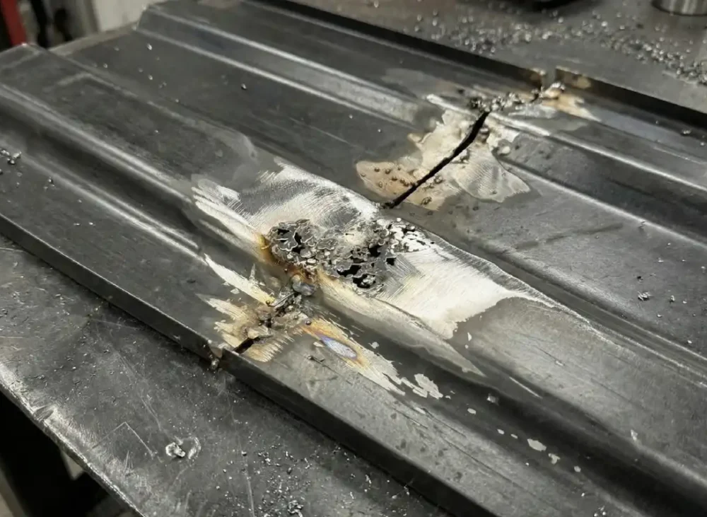 Why is it easy for laser welding to burn through thin plates