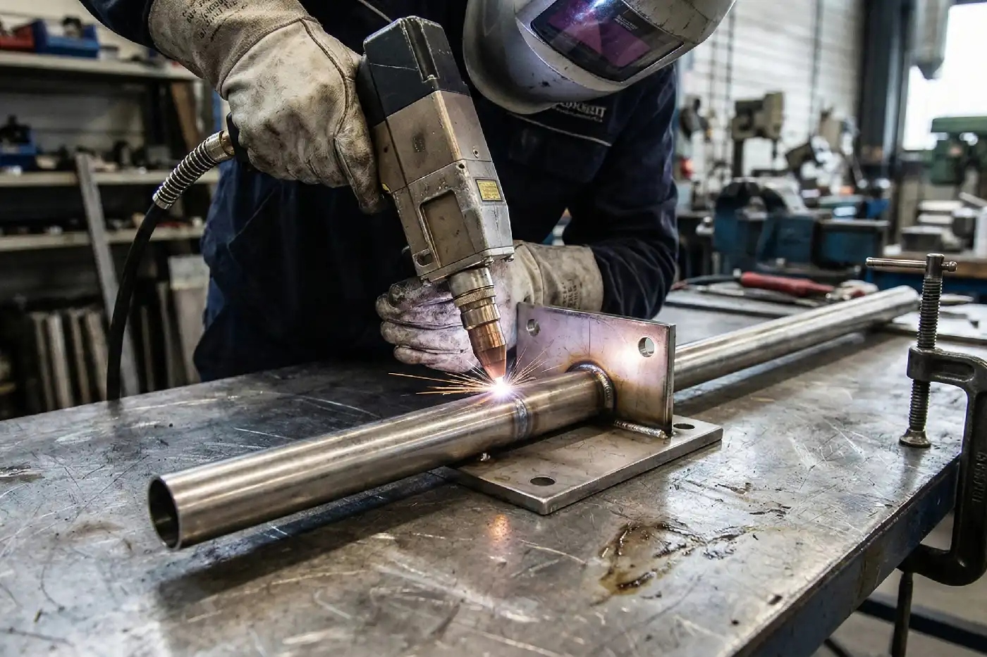 Why is my MIG welding machine spitting and sputtering