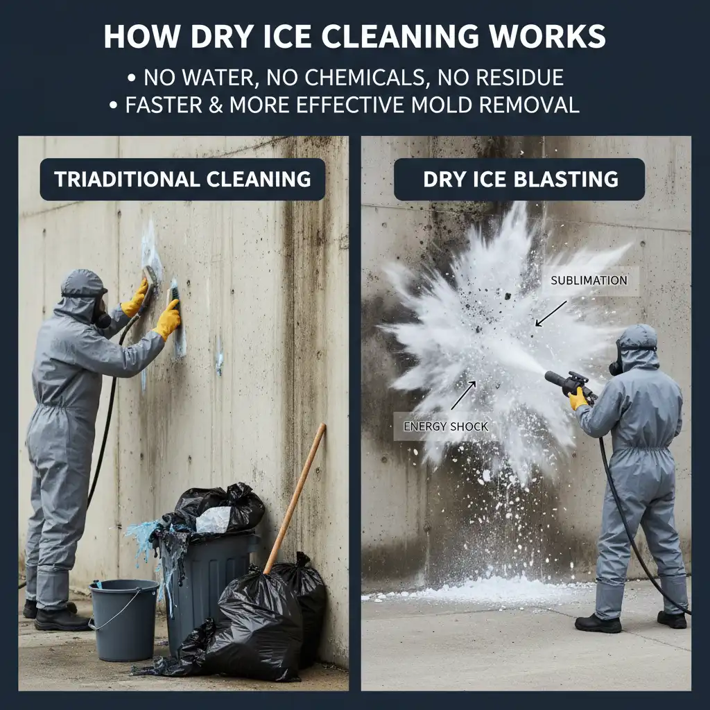 How Dry Ice Cleaning Works