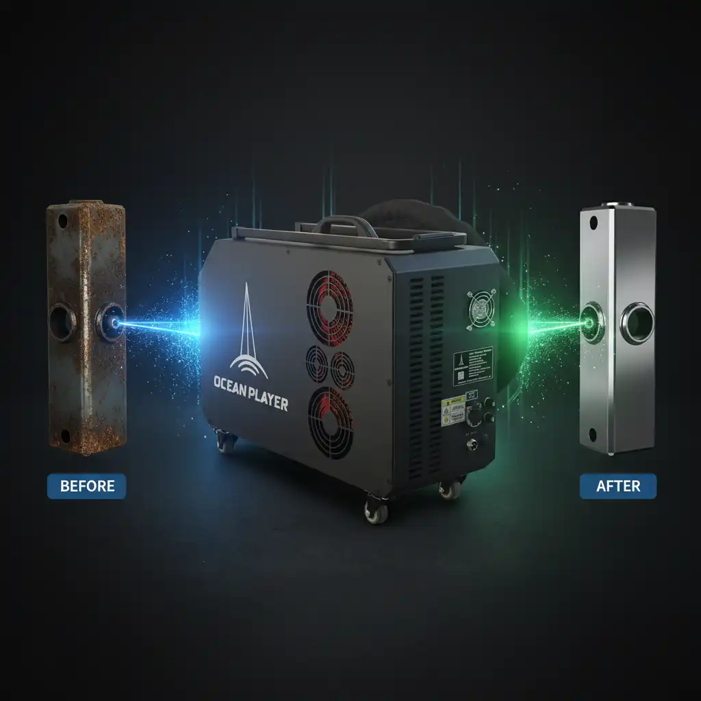 Metal descaling laser cleaning machine