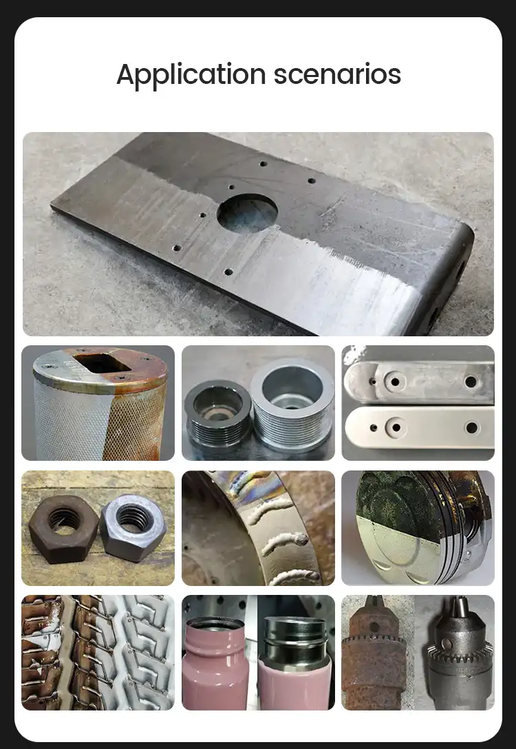 Practical application diagram of laser cleaning machine