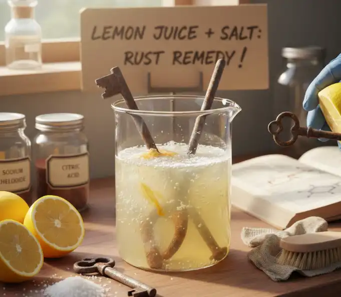 Lemon Juice and Salt Homemade Remedies for Removing Rust