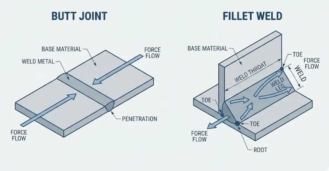 Butt Joint vs. Fillet Weld