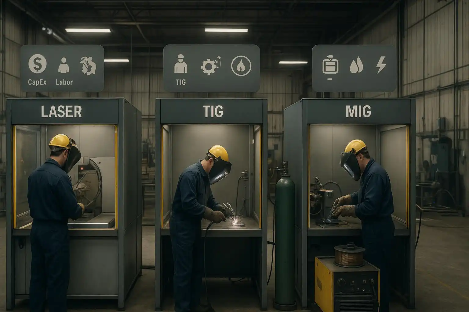 Laser Welding vs TIG vs MIG Cost & Payback (2026)