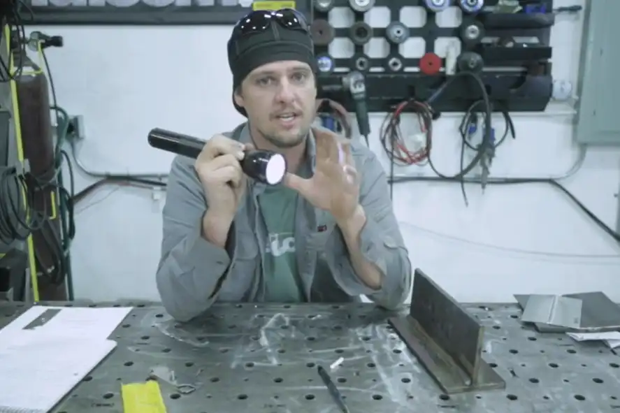 The most commonly used welding inspection method