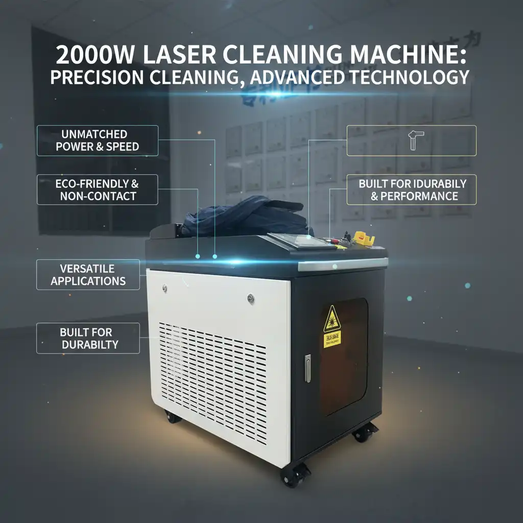Ultra-High Power 2000W CW Fiber Laser Cleaning Machine Manufacturer