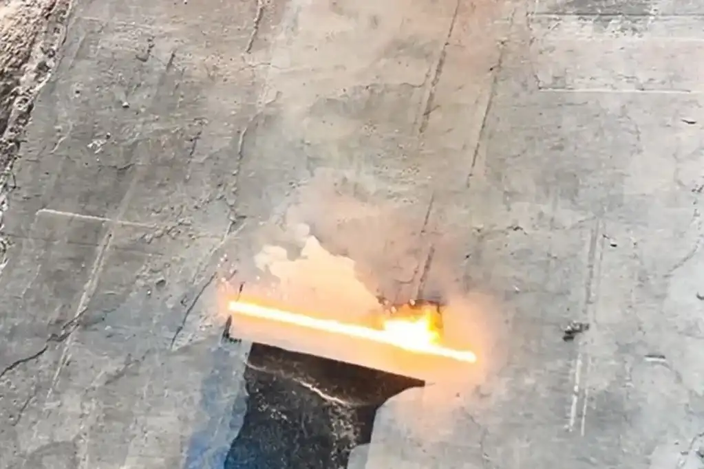 Remove graffiti from the wall