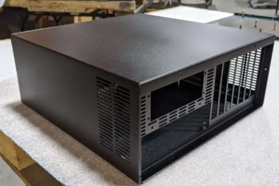 Sheet metal chassis cabinet welding