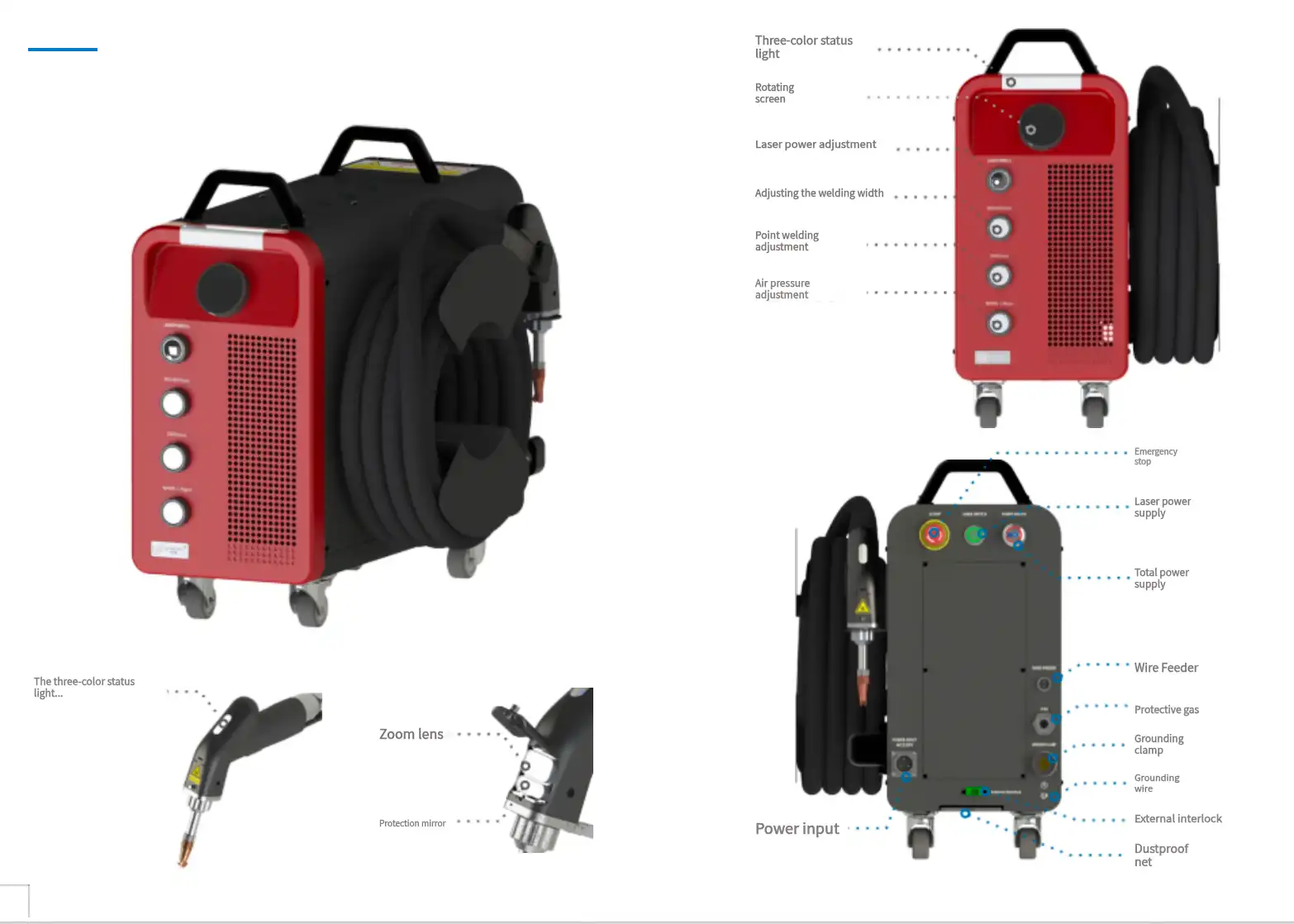 700W Laser Welding Machine Control Interface