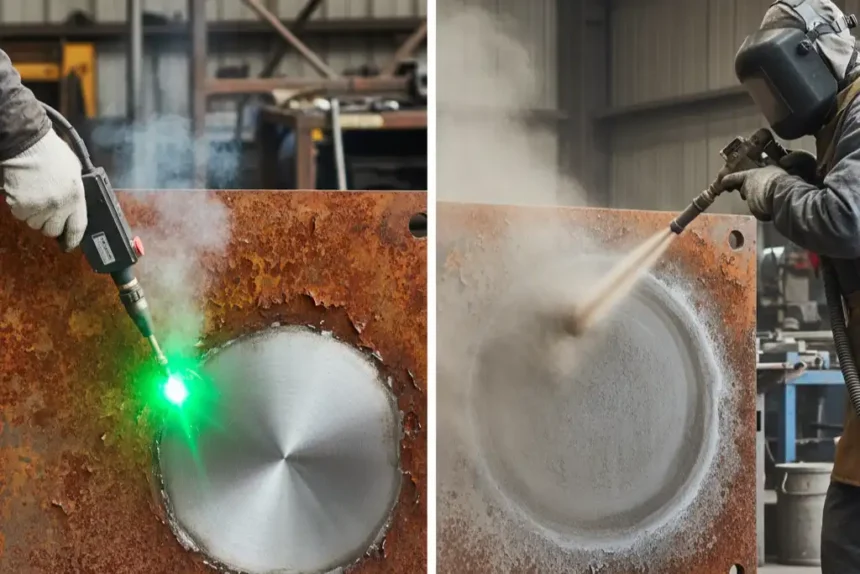 Ultimate Guide Laser Rust Removal vs Sandblasting