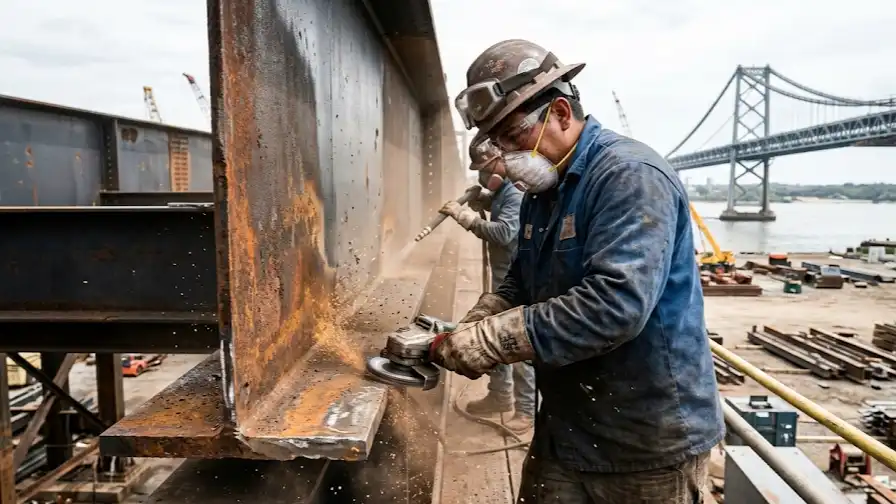 Rust Removal for Large Metal Objects