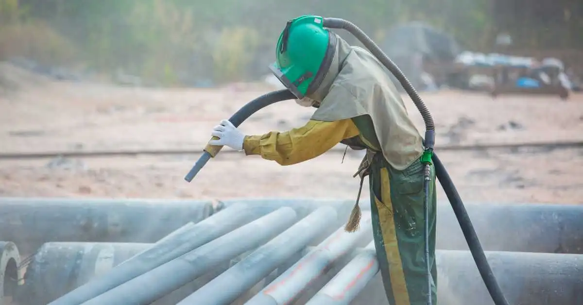 Dry abrasive blasting