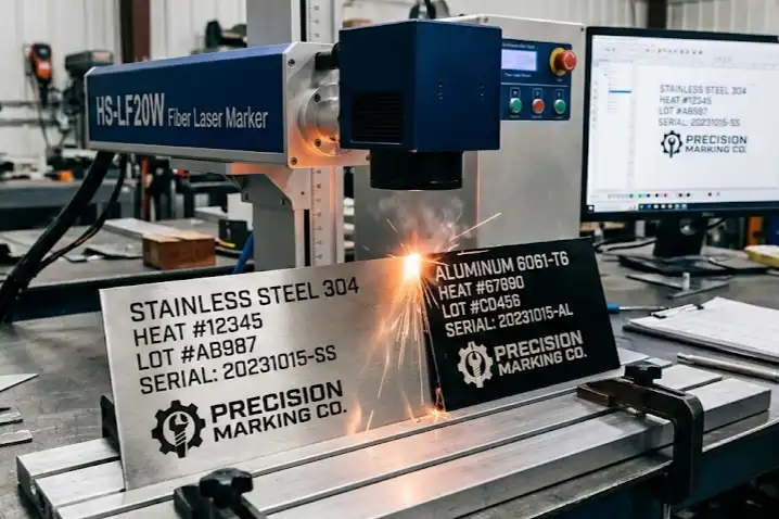 Metal Parts Engraving with 20W Laser Marking Machine