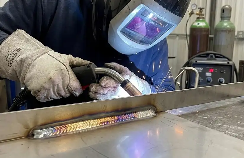 MIG welding of 304 stainless steel sheet