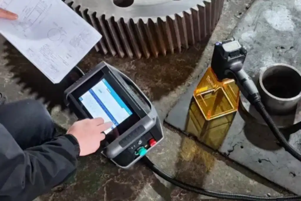 50W Laser Marking Machine Heavy Tool Engraving